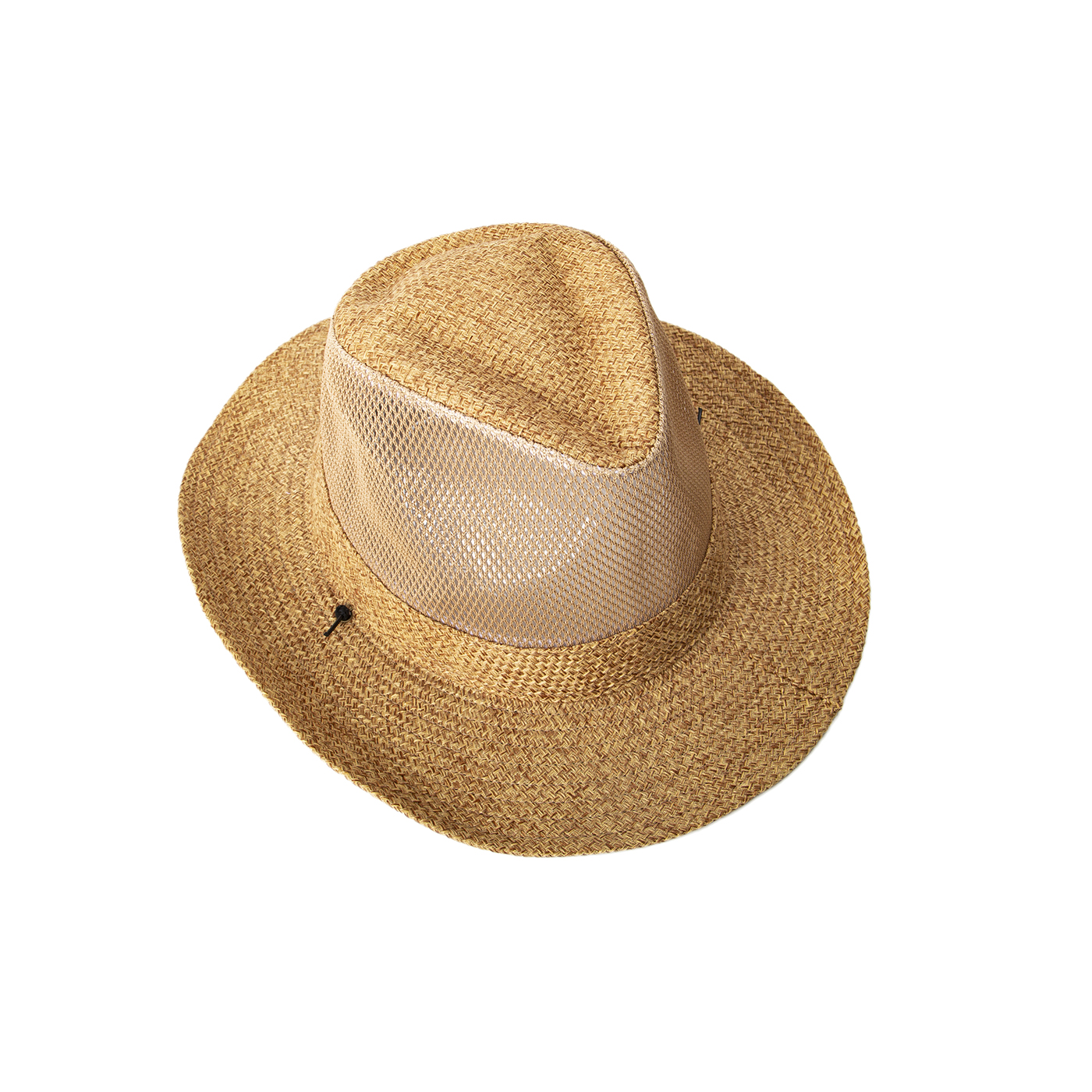 Mesh Straw Hat With Strap1