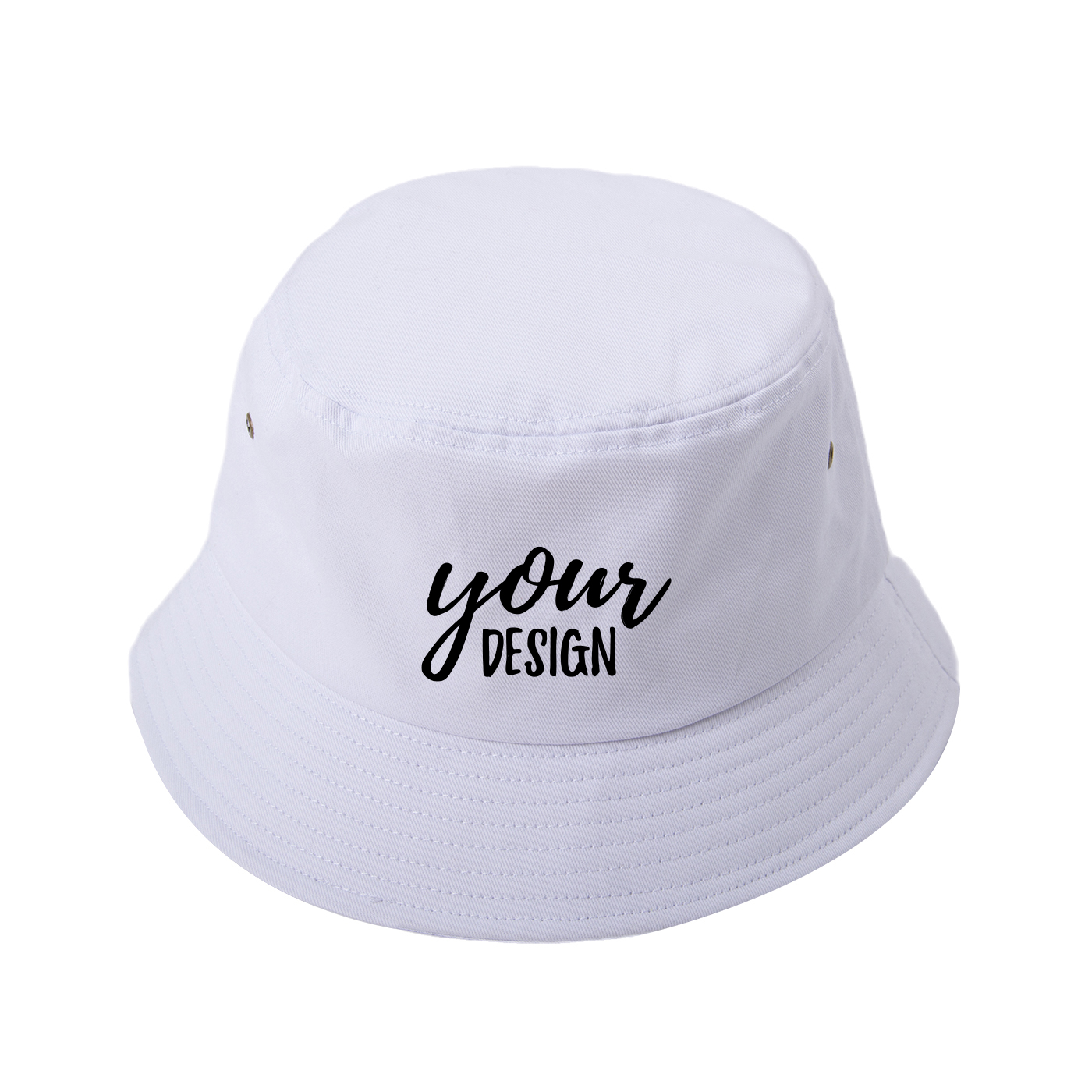 Custom Cotton Metal Eyelet Bucket Hat